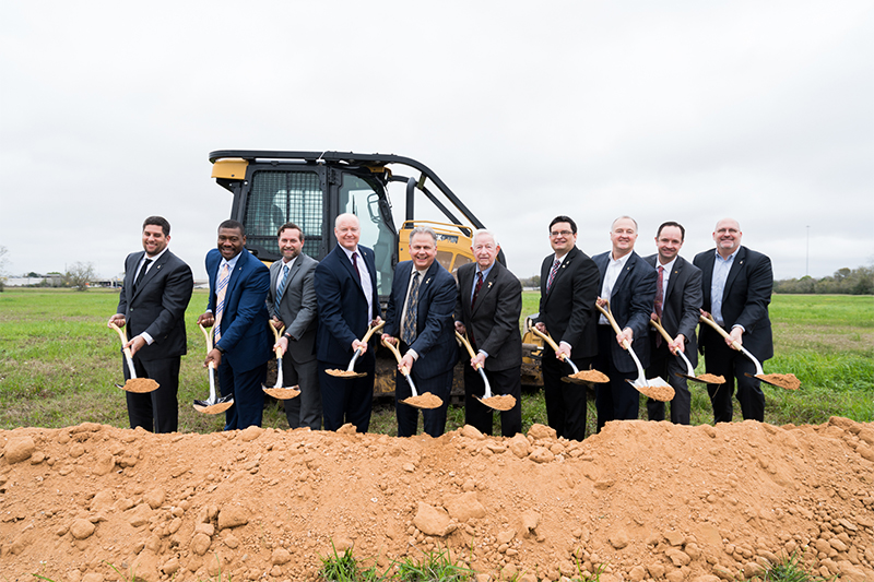 Endress+Hauser officials break ground on the company&rsquo;s Gulf Coast Regional Center Campus. Image courtesy of Endress+Hauser