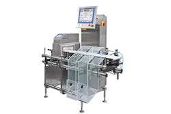 Inspection systems that confirm conformity are increasingly being combined, such as this Mettler Toledo CM35, which combines a checkweigher and a metal detector into one compact system. All images courtesy of Mettler Toledo