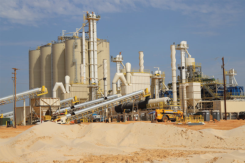 Manufactured frac sand plant. Courtesy of IAC