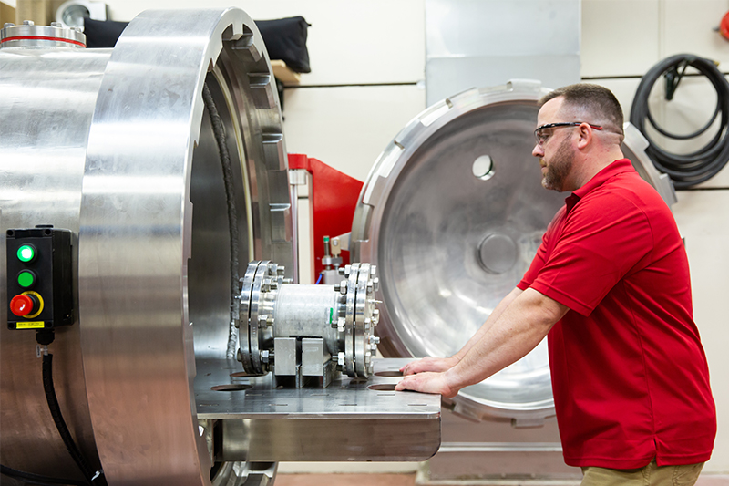 Explosion vessel at UL&rsquo;s new hazardous locations (HazLoc) laboratory. Image courtesy of UL