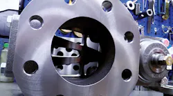 Cavitation is caused when a pumping system’s net positive suction head available (NPSHa) is not in balance with the net positive suction head required (NPSHr); this can be devastating for pump components and can even lead to system failure. All images courtesy of Blackmer.