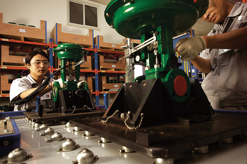 Figure 1. Control valve components from China and other countries are perfectly acceptable if manufacturing processes are certified and approved by major valve vendors. All images courtesy of Emerson Automation Solutions.