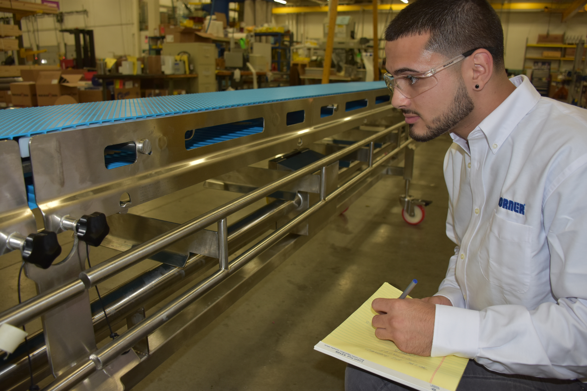 A well-built conveyor system can provide reliable service for years if it is properly maintained. Image courtesy of Dorner.