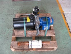 A hydraulic pump package. Photo courtesy of Amin Almasi. A hydraulic pump package. Photo courtesy of Amin Almasi.