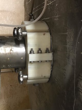 The successful sealing of a mixer with an air seal at an animal cracker production facility