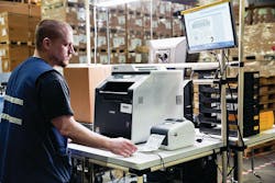 Brother Mobile Solutions’ 4-inch Thermal Transfer Printers provide clearly readable, long-lasting labels needed to address the challenges of identifying and tracking items in a warehouse and across every step of the manufacturing process. Images courtesy of Brother Mobile Solutions Brother Mobile Solutions’ 4-inch Thermal Transfer Printers provide clearly readable, long-lasting labels needed to address the challenges of identifying and tracking items in a warehouse and across every step of the manufacturing process. Images courtesy of Brother Mobile Solutions