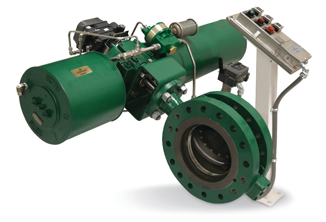 Figure 3. Data during a process trip is captured by the Fisher DVC6200 SIS digital valve controller and made available for analysis.