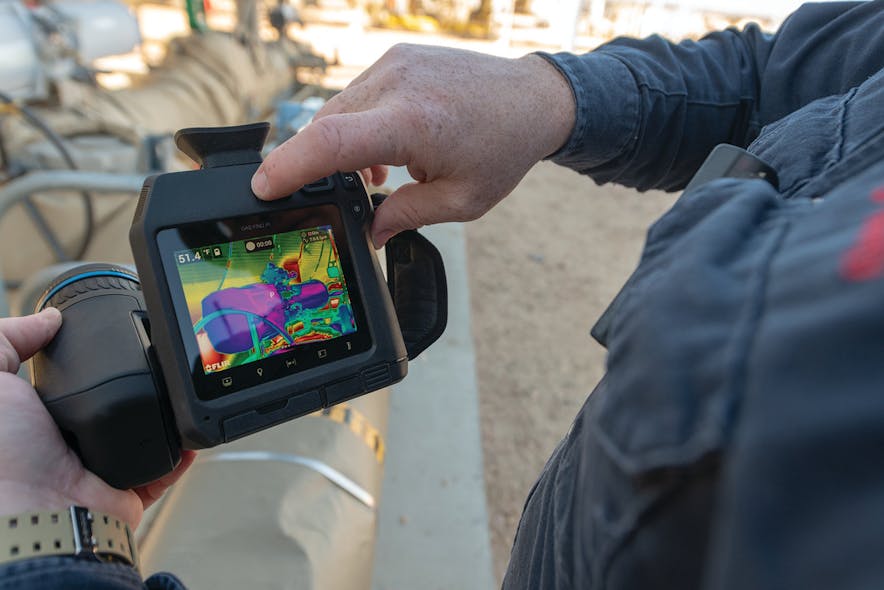 Images and videos from OGI devices such as the FLIR GF77 can provide a fact-base for troubleshooting safety and operations issues. Images courtesy of FLIR