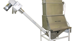 Mobile Vacuum Conveying Systems feature lift frames and can be rolled-in-place over processing or packaging equipment to accommodate various discharge heights. Images courtesy of VAC-U-MAX