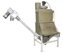 Mobile Vacuum Conveying Systems feature lift frames and can be rolled-in-place over processing or packaging equipment to accommodate various discharge heights. Images courtesy of VAC-U-MAX Mobile Vacuum Conveying Systems feature lift frames and can be rolled-in-place over processing or packaging equipment to accommodate various discharge heights. Images courtesy of VAC-U-MAX