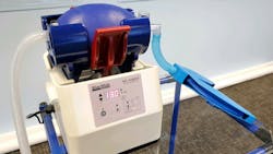 Blue-White’s ventilator is currently in long-term testing and is being submitted to the U.S. Food and Drug Administration for approval. Blue-White’s ventilator is currently in long-term testing and is being submitted to the U.S. Food and Drug Administration for approval.