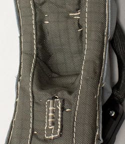 Figure 4: Sensor and heater stitching Figure 4: Sensor and heater stitching