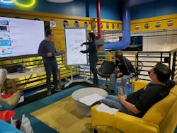 For two weeks, seven of Blue-White’s most experienced engineers — mechanical, electrical and manufacturing — collaborated with company president and CEO Rob Gledhill to design, develop and test prototypes. For two weeks, seven of Blue-White’s most experienced engineers — mechanical, electrical and manufacturing — collaborated with company president and CEO Rob Gledhill to design, develop and test prototypes.