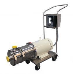 Figure 3: Inline high shear mixer on a mobile cart. Figure 3: Inline high shear mixer on a mobile cart.