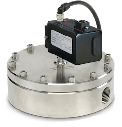 Stainless steel direct sealing diaphragm valve with an electronic vacuum pilot regulator. Images courtesy of Equlibar Stainless steel direct sealing diaphragm valve with an electronic vacuum pilot regulator. Images courtesy of Equlibar