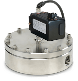 Stainless steel direct sealing diaphragm valve with an electronic vacuum pilot regulator. Images courtesy of Equlibar Stainless steel direct sealing diaphragm valve with an electronic vacuum pilot regulator. Images courtesy of Equlibar