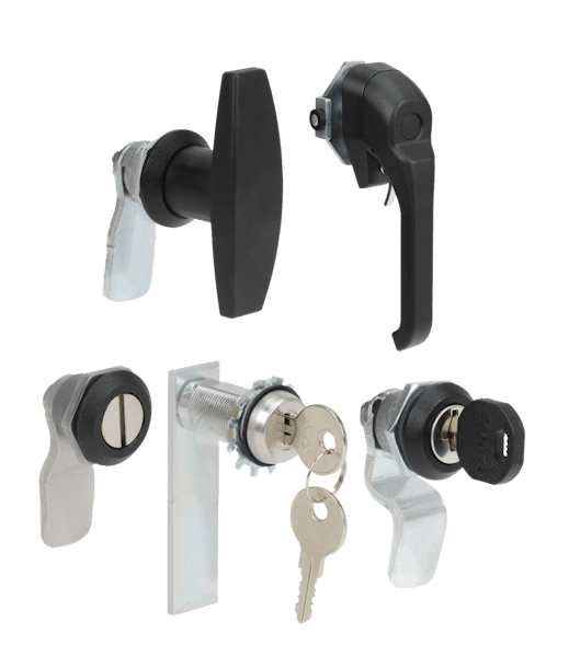 Figure 3: Security devices such as locking handles and padlockable latches are popular ways of preventing unauthorized access.