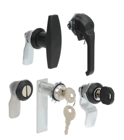 Figure 3: Security devices such as locking handles and padlockable latches are popular ways of preventing unauthorized access. Figure 3: Security devices such as locking handles and padlockable latches are popular ways of preventing unauthorized access.