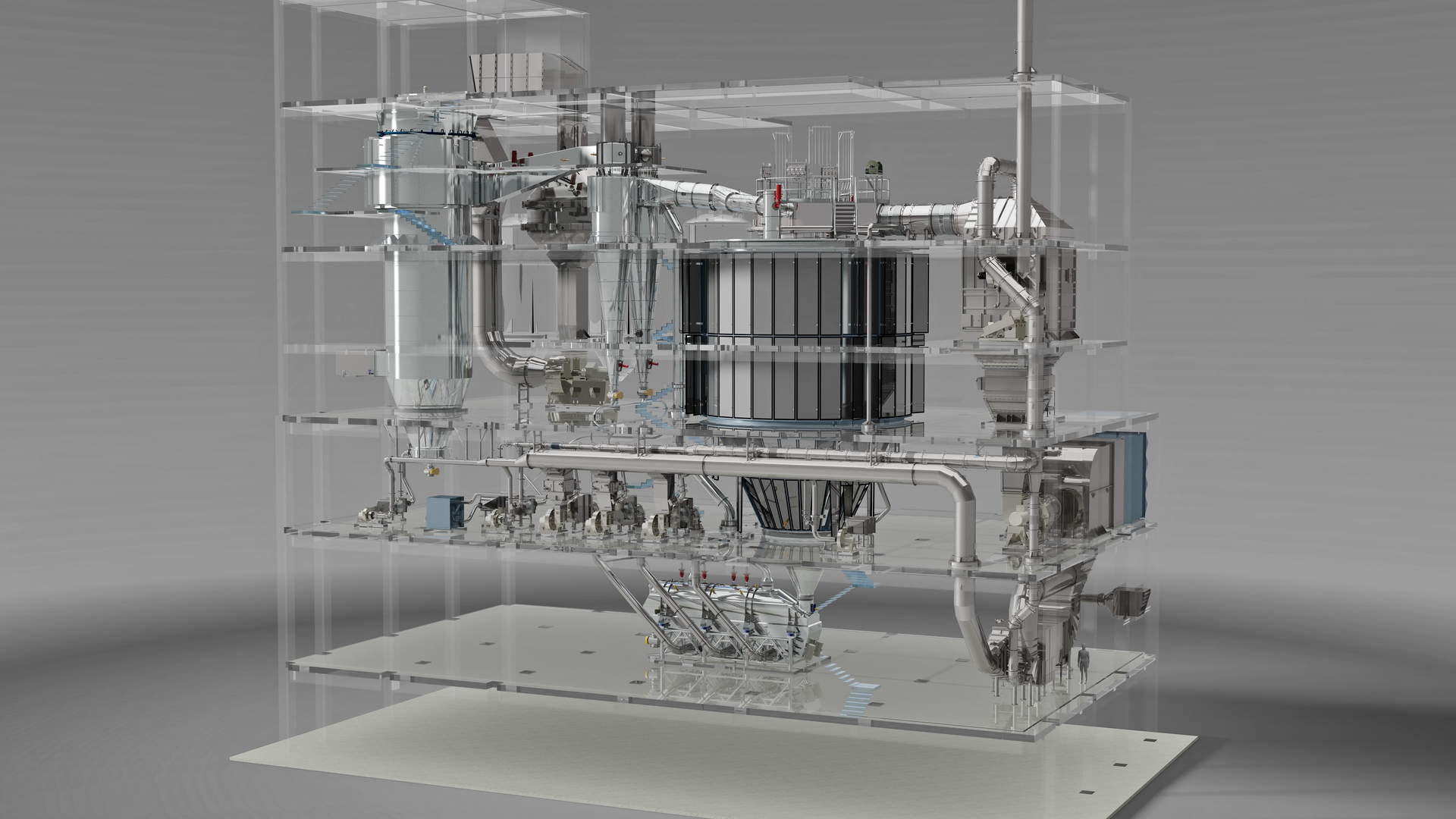 Dedert's new generation of multi-stage spray dryer design meets stringent EHEDG hygienic design standards.