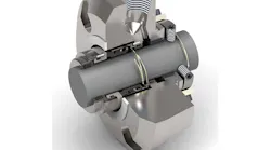 Cutaway of a mechanical seal.