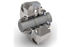Cutaway of a mechanical seal. Cutaway of a mechanical seal.