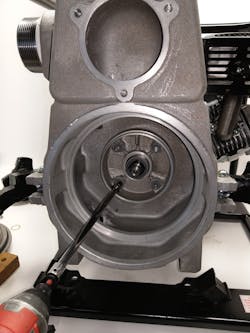 A maintenance diesel pump. A maintenance diesel pump.