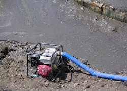 An engine pump. An engine pump.