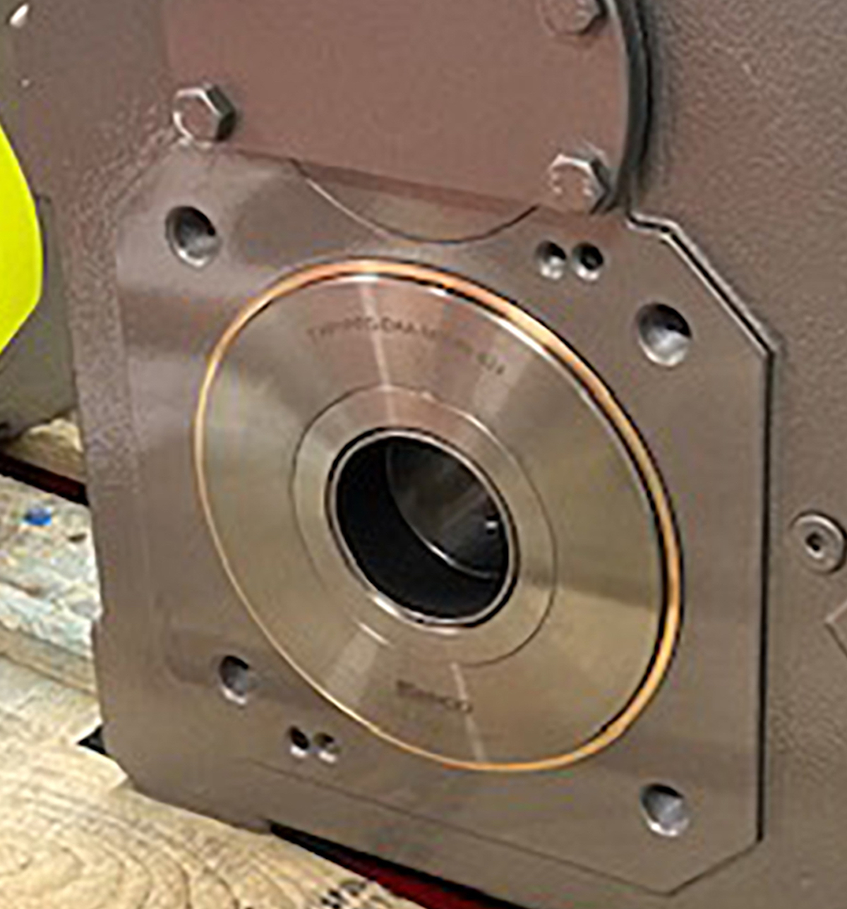 Image 1. Gearboxes like this one at a paper plate producer leaked heavily after a change to high-quality lubricant.