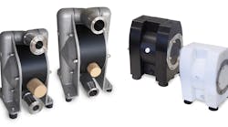 G series (right) and D series (left) pumps are available with single piece diaphragms (diaphragm &amp; plate).
