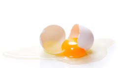 Eggs contain a complex mixture of white and yolk, each with different processing requirements