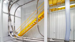 Tubular drag systems eliminate potential ignition sources, convey material with less force and otherwise reduce the risk of dust explosion.