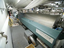 The modular design of this decanter centrifuge means it is possible to adjust optimally to all kinds of separating tasks. The modular design of this decanter centrifuge means it is possible to adjust optimally to all kinds of separating tasks.