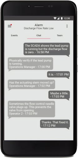Chat helps your entire team converse, brainstorm and share solutions on-the-fly, from wherever they are — whether in the plant, at home or on the road. Chat helps your entire team converse, brainstorm and share solutions on-the-fly, from wherever they are — whether in the plant, at home or on the road.