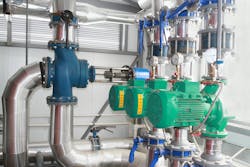 Pumps inherently offer relatively high efficiencies; however, their operational efficiency is tied to system design and operation. Pumps inherently offer relatively high efficiencies; however, their operational efficiency is tied to system design and operation.
