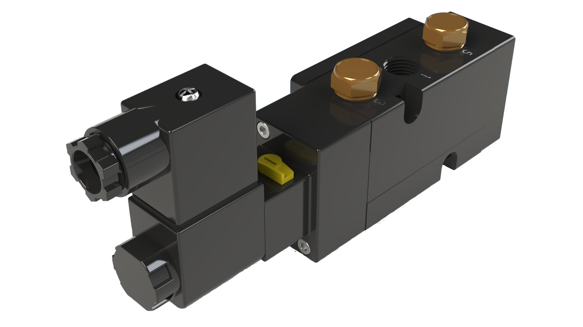 Figure 2: Pilot valves are fitted to pneumatic actuators and are available with a range of voltages and other options.