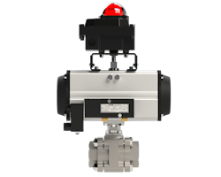 Figure 1: Automated valve with a limit switch and pilot valve. Figure 1: Automated valve with a limit switch and pilot valve.