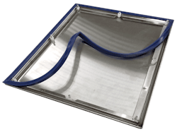 Figure 3: Silicone external-facing gaskets are removable for cleaning or replacement, require no adhesives that could affect cleanliness, resist aggressive cleaning, and are colored so any contamination is easily spotted. Figure 3: Silicone external-facing gaskets are removable for cleaning or replacement, require no adhesives that could affect cleanliness, resist aggressive cleaning, and are colored so any contamination is easily spotted.