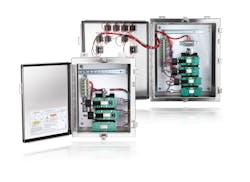 With a 2oo2D or 2oo3D architecture, Emerson’s ASCO RCS pilot valve system combines redundant SOVs, pressure switches or TopWorx GO Switches, and a maintenance bypass in one solution to provide highly reliable diagnostic coverage and online preventative maintenance. With a 2oo2D or 2oo3D architecture, Emerson’s ASCO RCS pilot valve system combines redundant SOVs, pressure switches or TopWorx GO Switches, and a maintenance bypass in one solution to provide highly reliable diagnostic coverage and online preventative maintenance.
