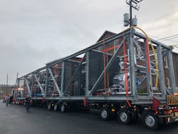Truckable modules are advantaged by their easily manageable dimensions, which typically have a footprint of 12 feet by 14 feet and can reach a length on the truck of around 90 feet.