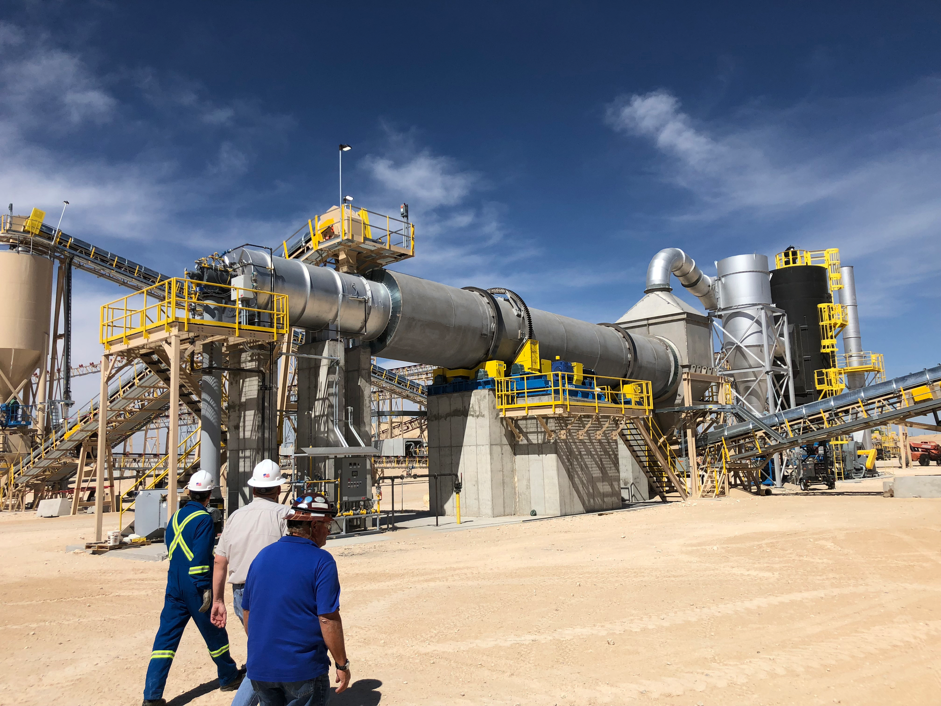 Figure 1: FEECO customer service engineers on-site for a rotary dryer inspection.