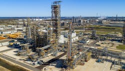 Aerial view of the Braskem polypropylene production line in La Porte, Texas. Aerial view of the Braskem polypropylene production line in La Porte, Texas.