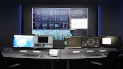 A control room with KVM. A control room with KVM.