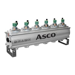 Figure 3: The ASCO Series 335B tank system is designed for use in dust collector applications requiring high peak pressure and more effective filter cleaning. Figure 3: The ASCO Series 335B tank system is designed for use in dust collector applications requiring high peak pressure and more effective filter cleaning.