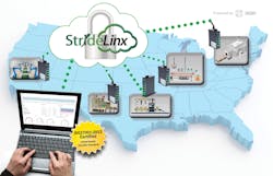 Figure 3: The AutomationDirect StrideLinx remote connectivity and monitoring solution is powered by servers, distributed in data centers worldwide, to deliver low-latency and provide redundancy for best overall performance. Figure 3: The AutomationDirect StrideLinx remote connectivity and monitoring solution is powered by servers, distributed in data centers worldwide, to deliver low-latency and provide redundancy for best overall performance.
