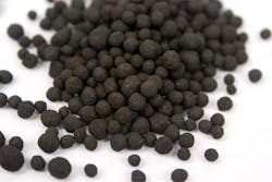 Figure 1: Pelletized iron oxide produced via agitation agglomeration. Figure 1: Pelletized iron oxide produced via agitation agglomeration.