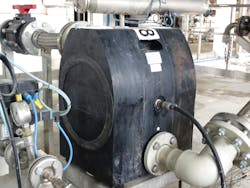 An E-50 model from the Almatec E-Series AODD Pump family is used to safely and reliably transfer titanium dioxide (TiO2), a powder used to make pigments for cosmetic and healthcare products. An E-50 model from the Almatec E-Series AODD Pump family is used to safely and reliably transfer titanium dioxide (TiO2), a powder used to make pigments for cosmetic and healthcare products.