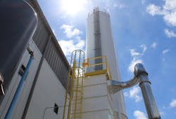 The BSIC features a 10-foot-diameter, 62-foot-tall silo and numerous dust collection systems. The BSIC features a 10-foot-diameter, 62-foot-tall silo and numerous dust collection systems.