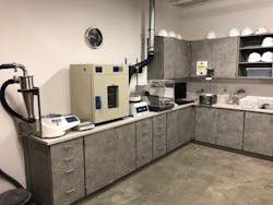 Two of the BSIC’s laboratory rooms are filled with a range of material test equipment. Two of the BSIC’s laboratory rooms are filled with a range of material test equipment.