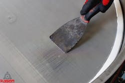 Abrasive screen failure can be caused by abrasive materials, high feed velocities, material overload or even repeated manual scraping or brushing of the screen mesh. Abrasive screen failure can be caused by abrasive materials, high feed velocities, material overload or even repeated manual scraping or brushing of the screen mesh.
