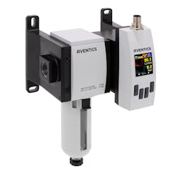 Emerson&rsquo;s AVENTICS Series AF2 Flow Sensor monitors air consumption in pneumatic systems, providing real-time, actionable insights that can help end users address leaks earlier and reduce energy use.